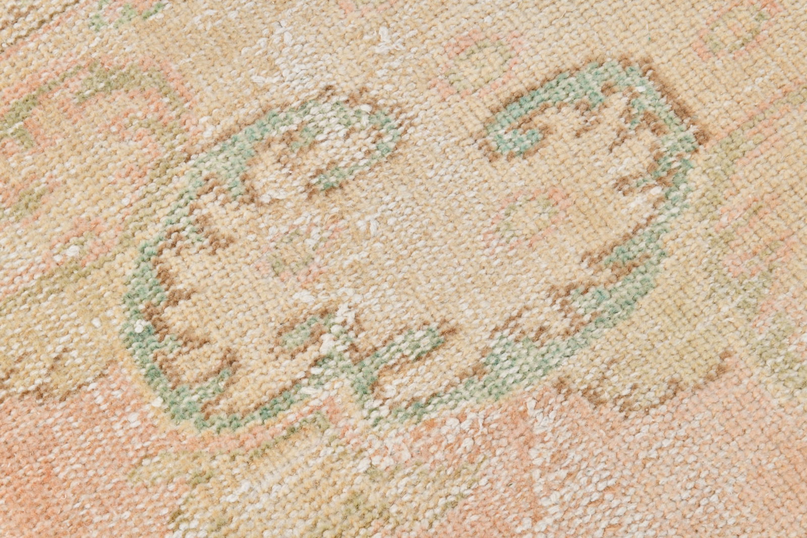 6'4'' x 9'5'' Handmade Vintage Wool Rug - 21054 - 8