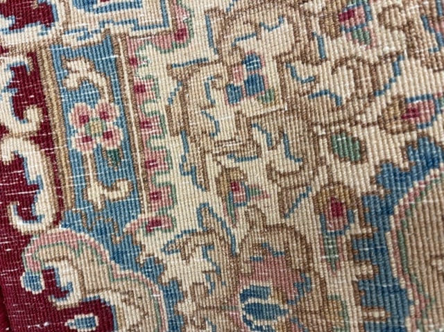 Antique Persian Square kerman rug-4111 - 5
