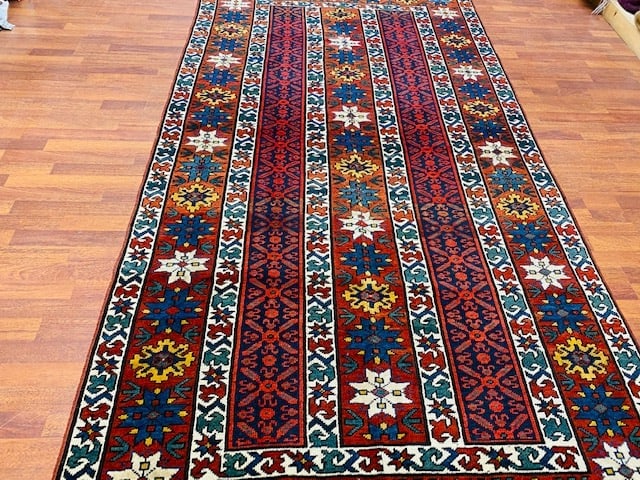 Antique Kazak Caucasian Rug-2146 - 5