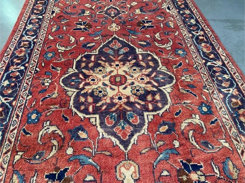 Stunning Vintage Sarouk Runner 3.6x11 - 2