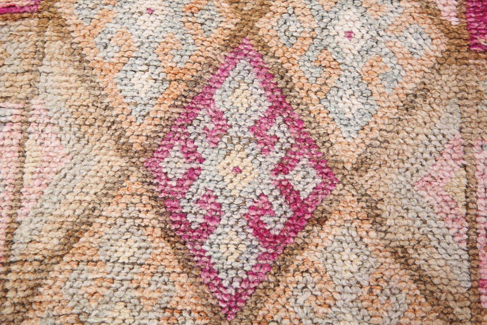 2'8'' x 11'8'' Handmade Vintage Wool Patchwork Rug - 18798 - 9