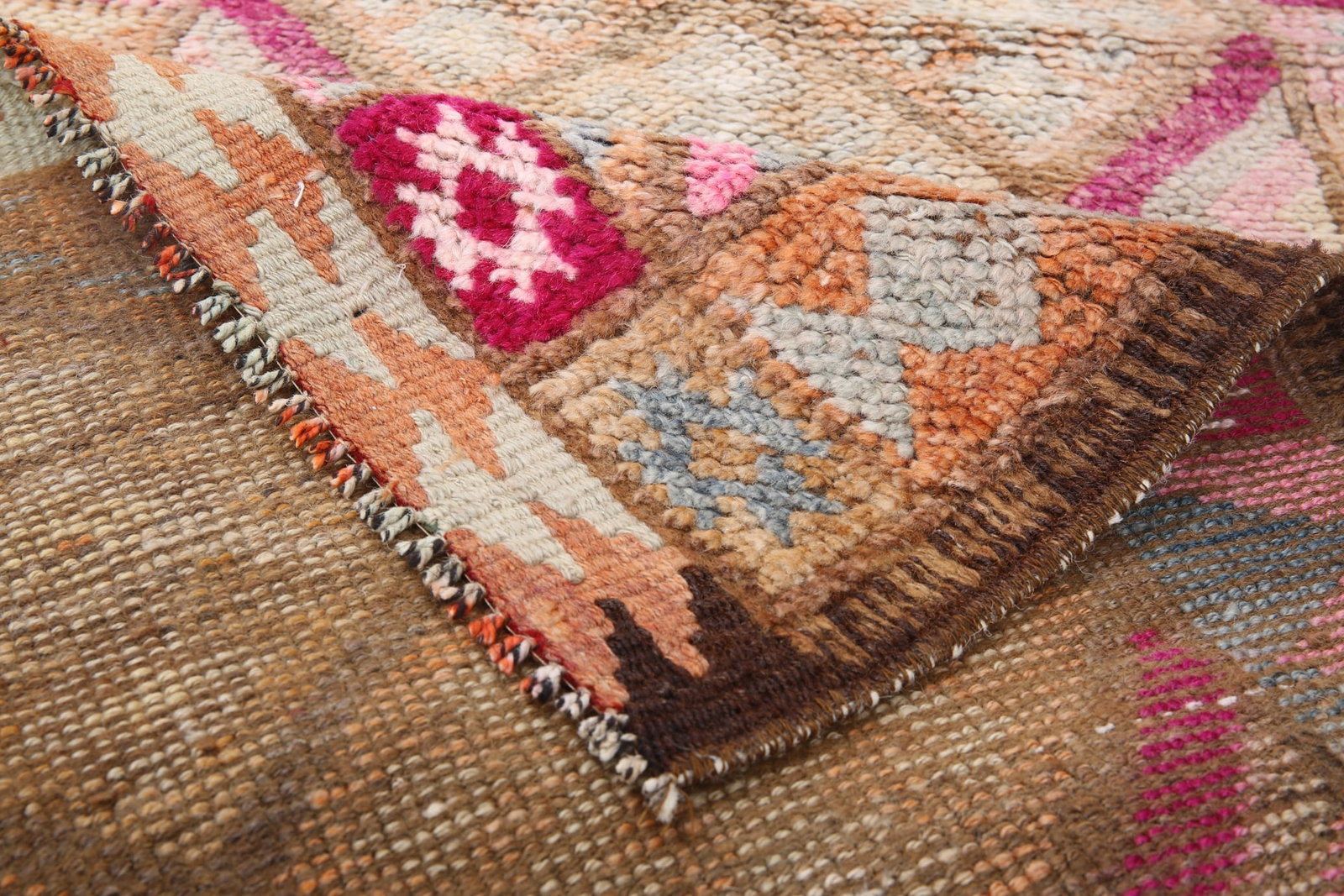 2'8'' x 11'8'' Handmade Vintage Wool Patchwork Rug - 18798 - 14