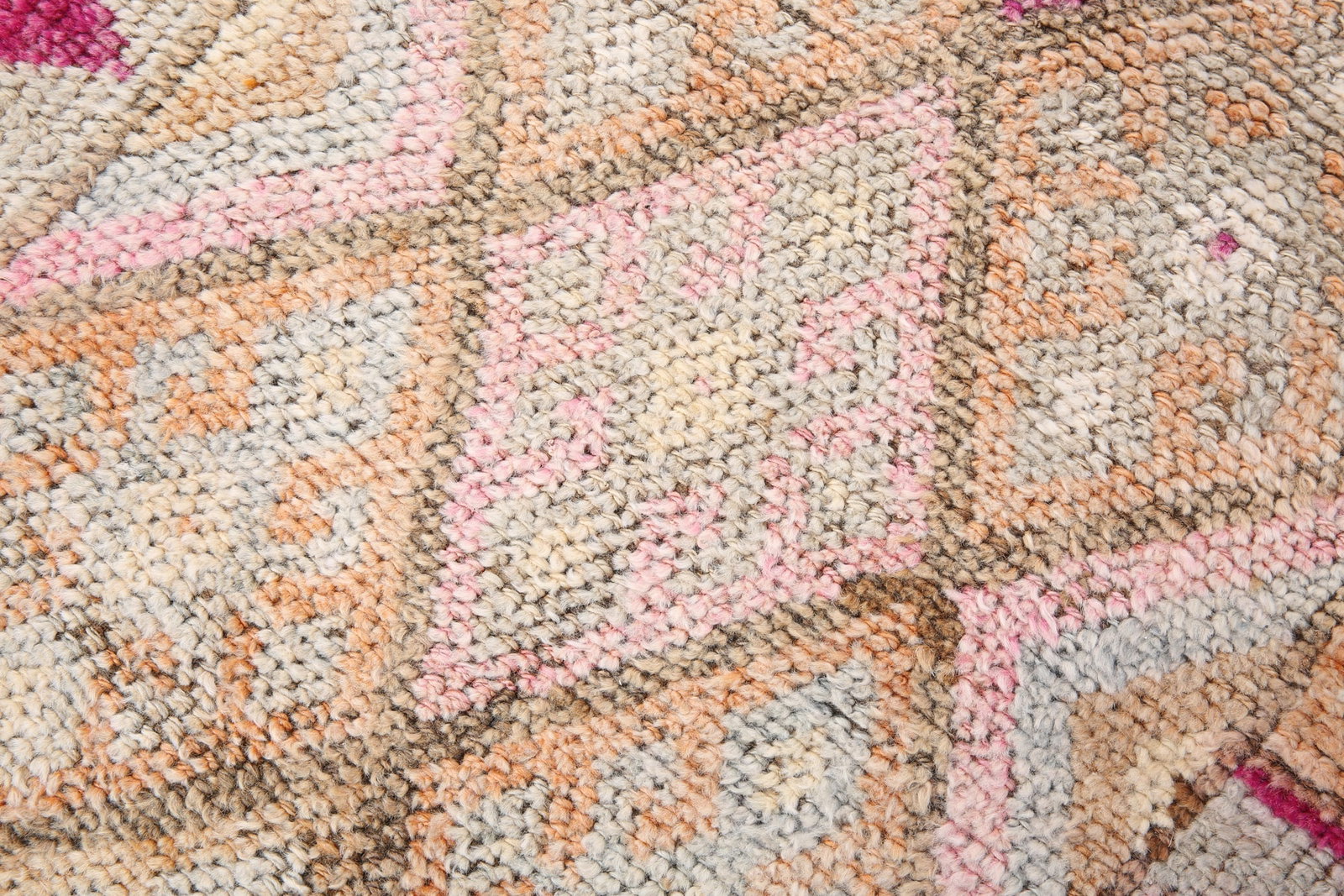2'8'' x 11'8'' Handmade Vintage Wool Patchwork Rug - 18798 - 7