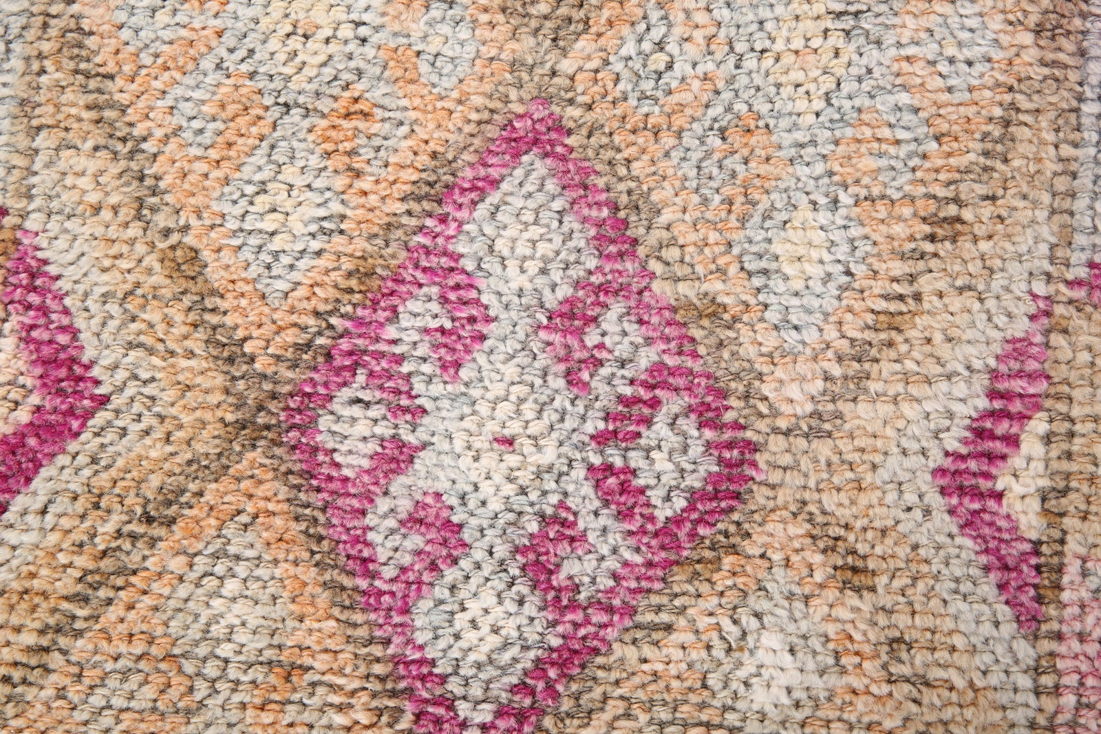 2'8'' x 11'8'' Handmade Vintage Wool Patchwork Rug - 18798 - 8