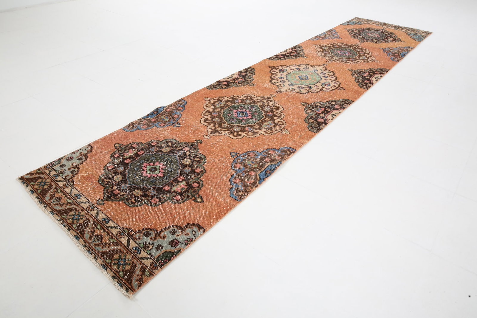 2'11'' x 12'7'' Turkish Vintage Runner Rug - 5379 - 4