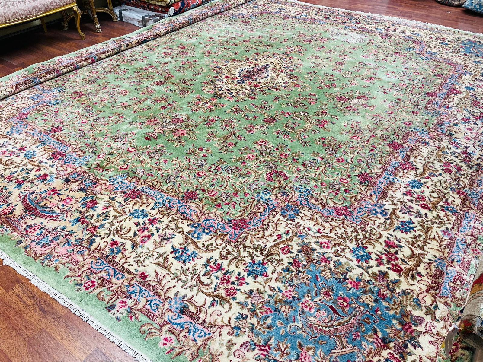 Antique Persian Kirman rug-4969 - 8