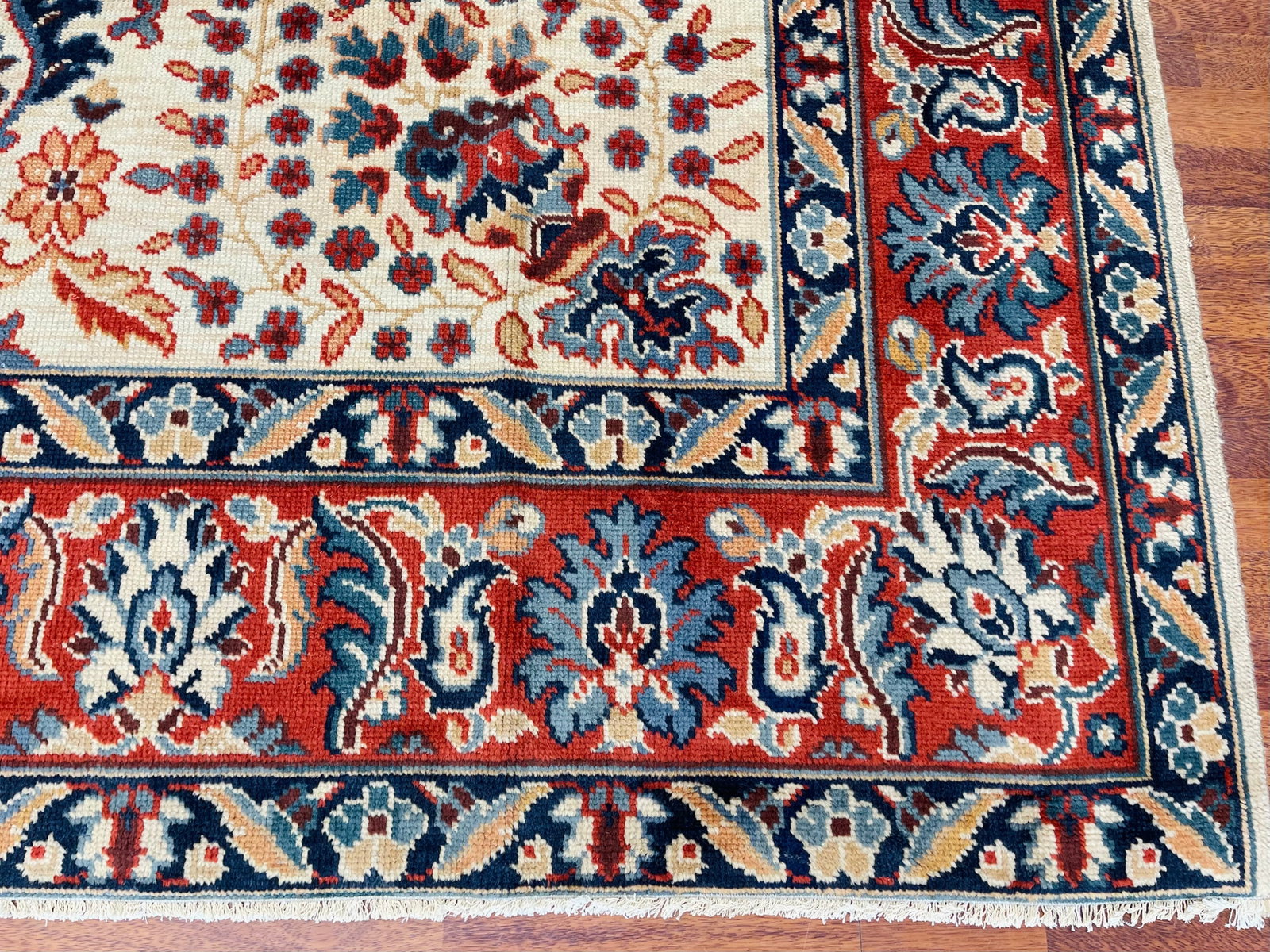 Antique Turkish Ushak Rug-4838 - 3