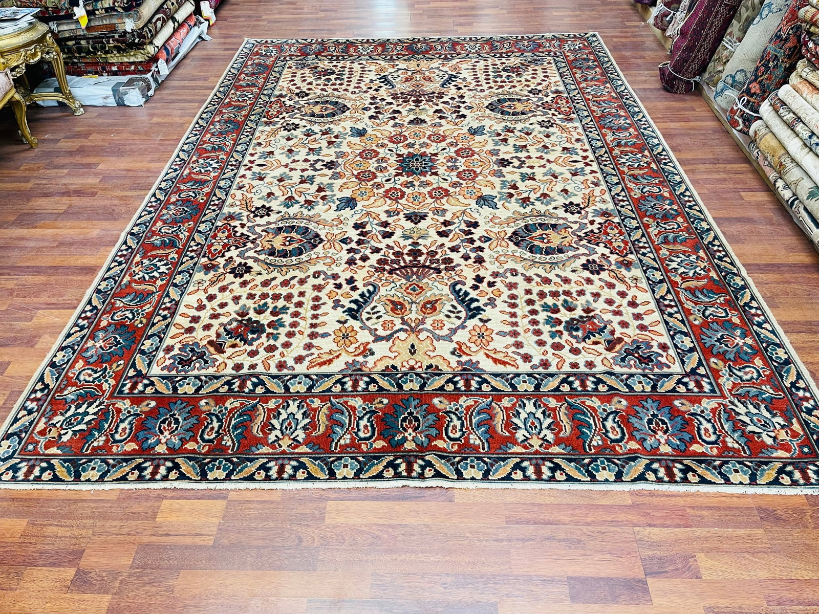 Antique Turkish Ushak Rug-4838 - 5
