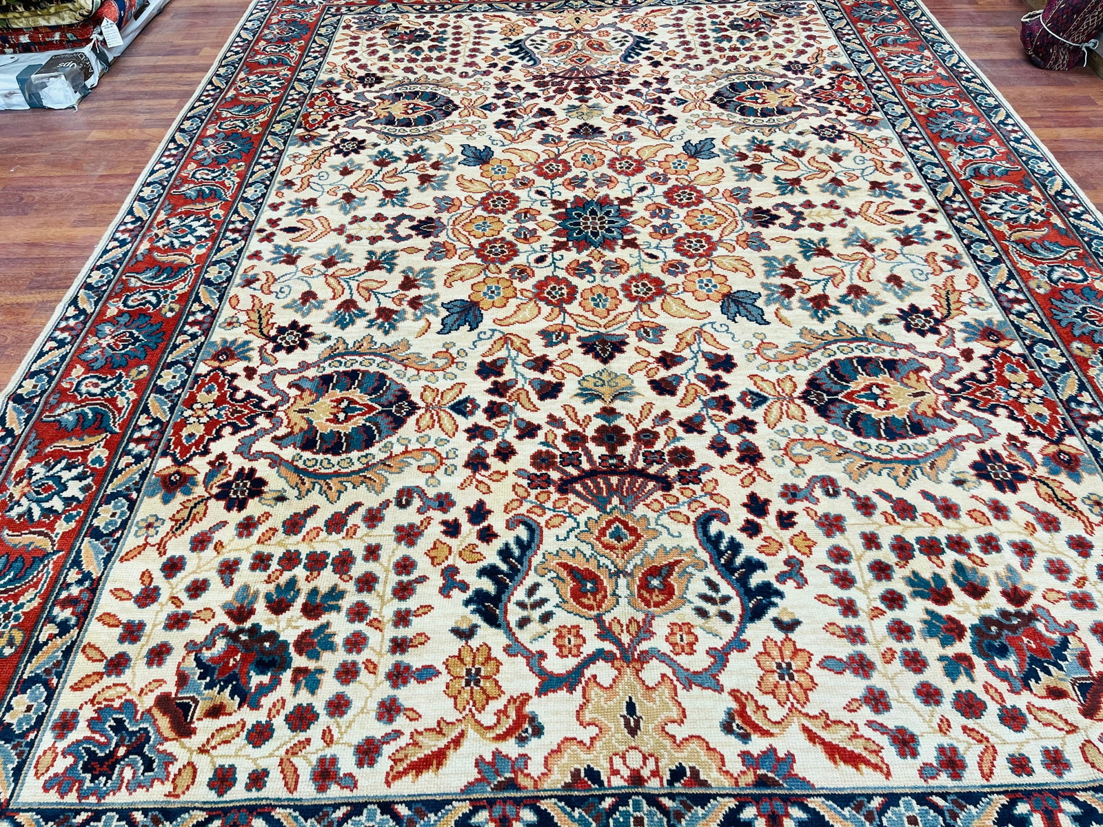 Antique Turkish Ushak Rug-4838 - 6