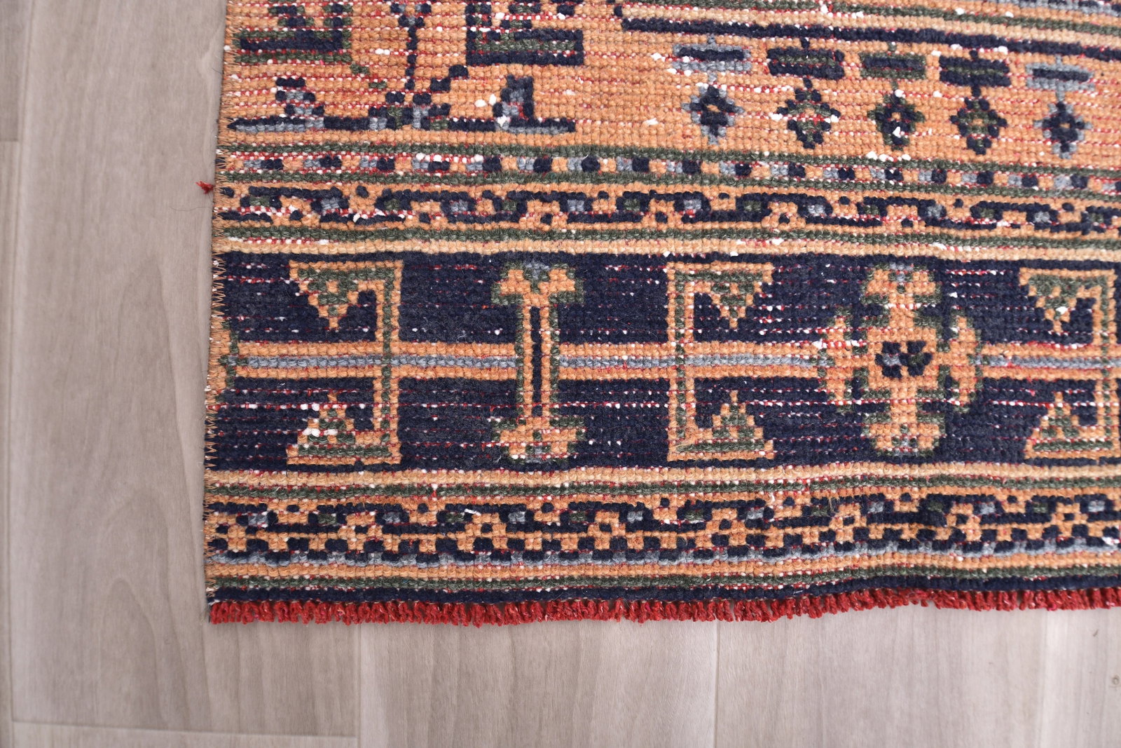 2'11'' x 11'9'' Handmade Vintage Wool Rug - 241017 - 7