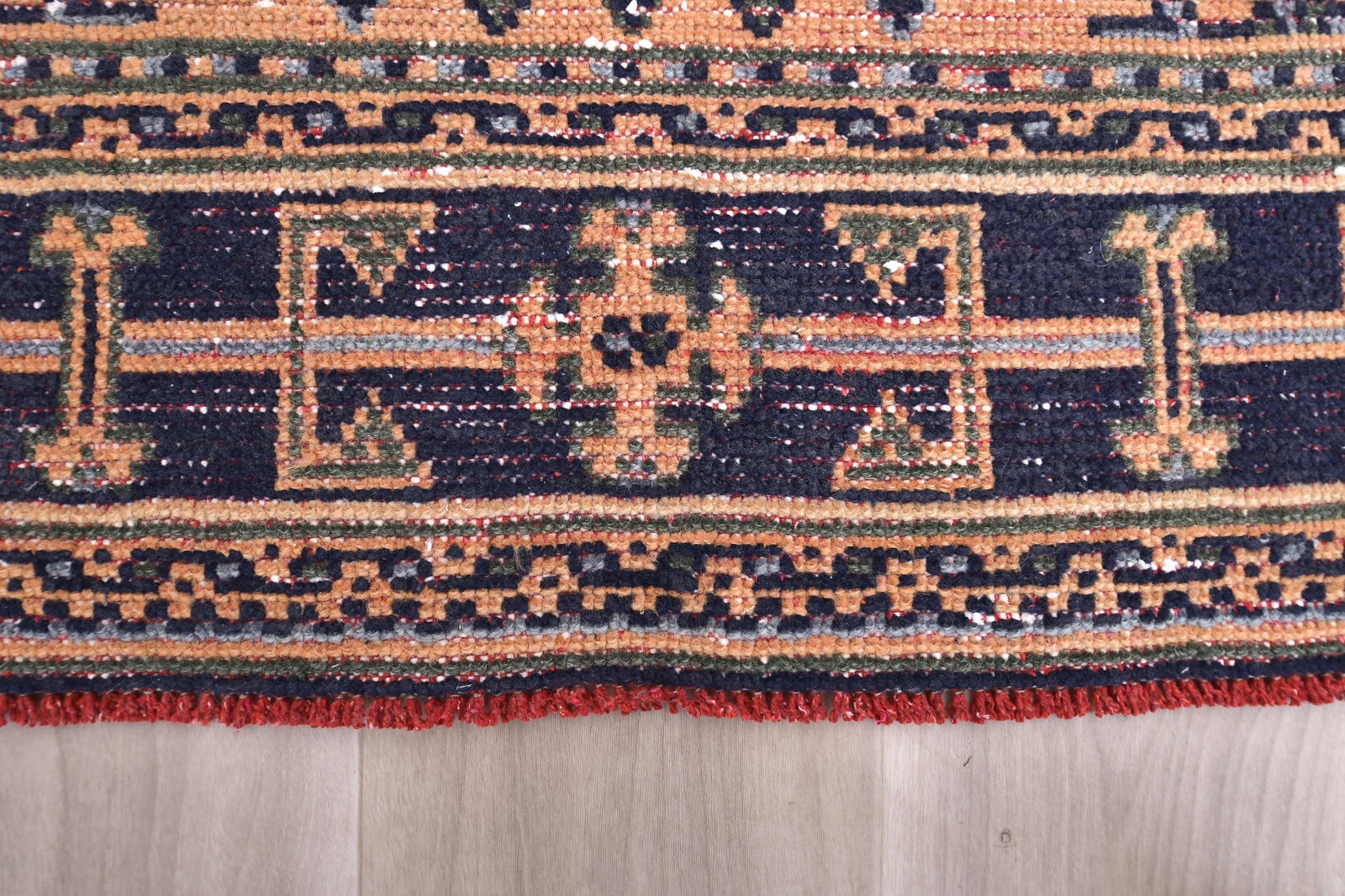 2'11'' x 11'9'' Handmade Vintage Wool Rug - 241017 - 8
