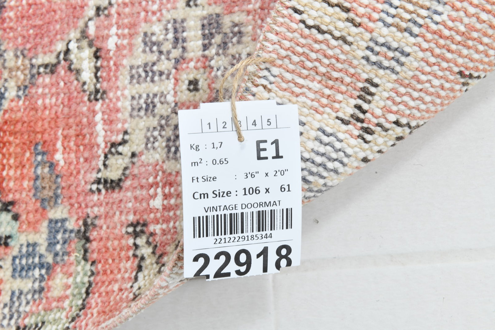 2'0'' x 3'5'' Vintage Wool Runner Rug - 22918 - 18