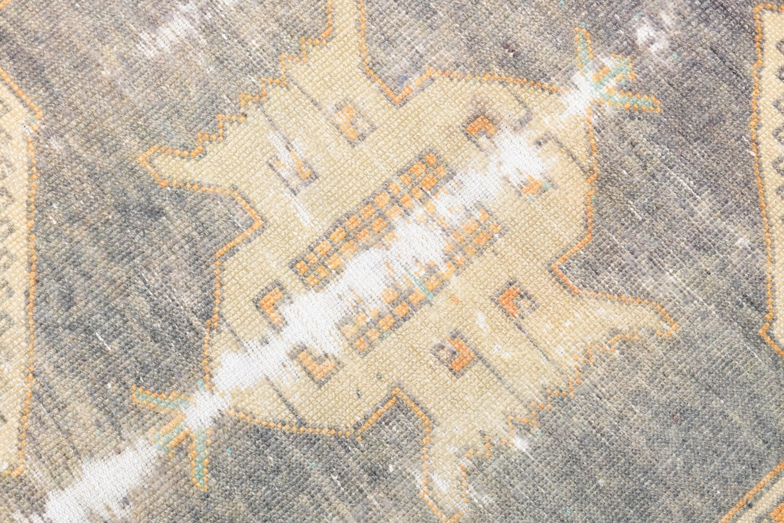 2'10'' x 11'2'' Handmade Vintage Wool Patchwork Rug - 17664 - 7