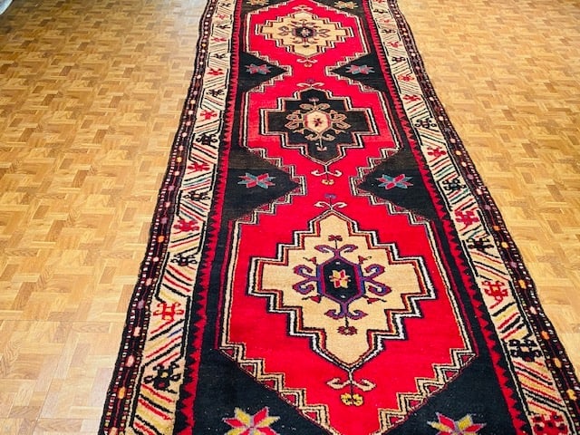Vintage Turkish Coridor Village Rug-4715-6 - 2
