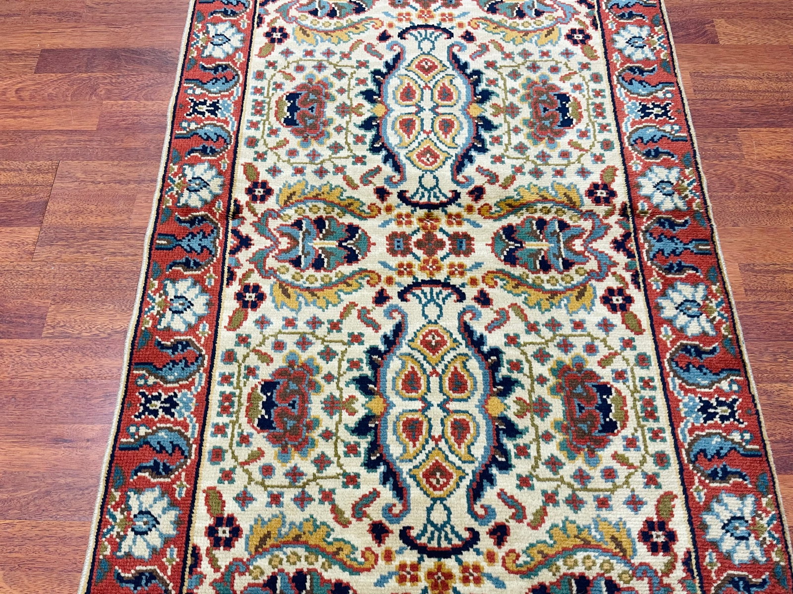 Antique Turkish Ushak Runner rug-4859 - 3