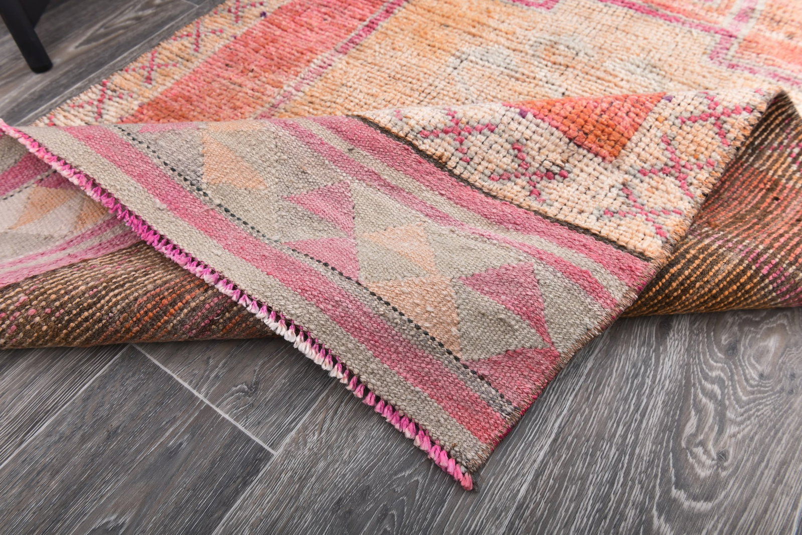 3'3'' x 10'11'' Vintage Wool Runner Rug - 243948 - 11