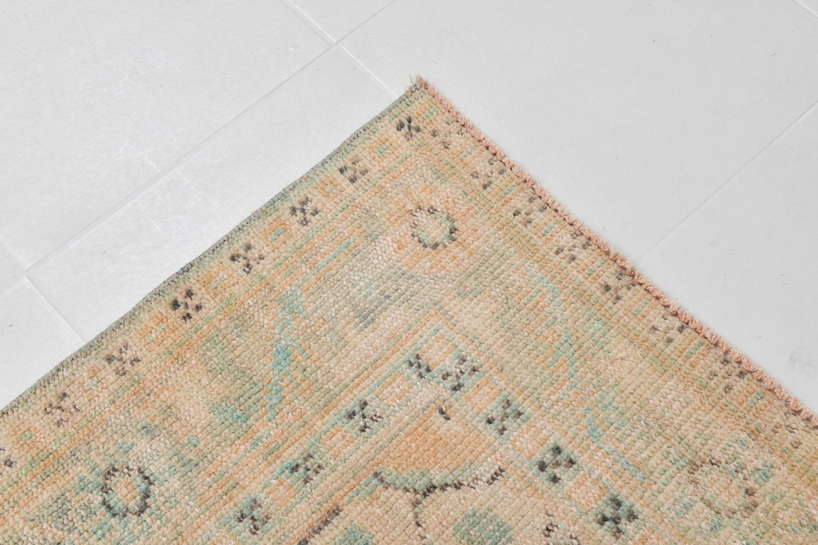 6'2'' x 10'0'' Handmade Vintage Wool Rug - 21513 - 6