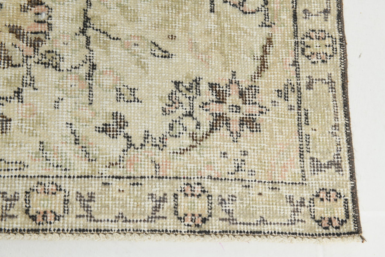 6'0'' x 8'11'' Handmade Vintage Wool Rug - 17808 - 11