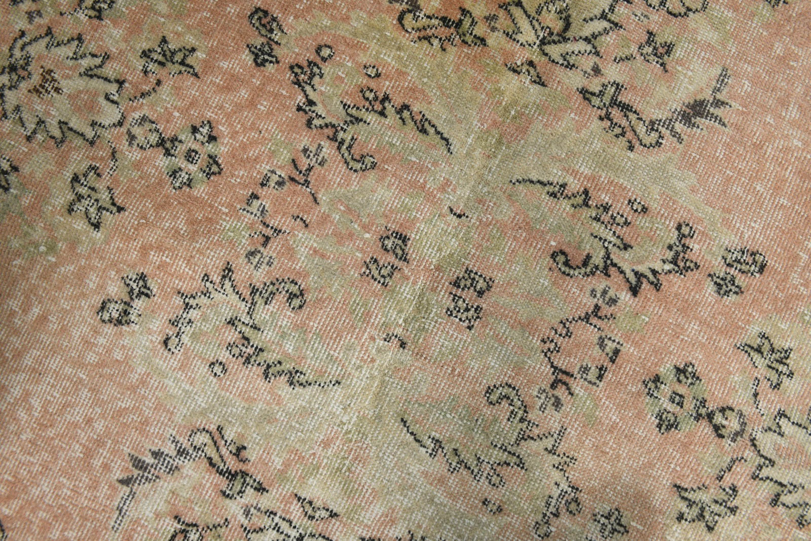 6'0'' x 8'11'' Handmade Vintage Wool Rug - 17808 - 5