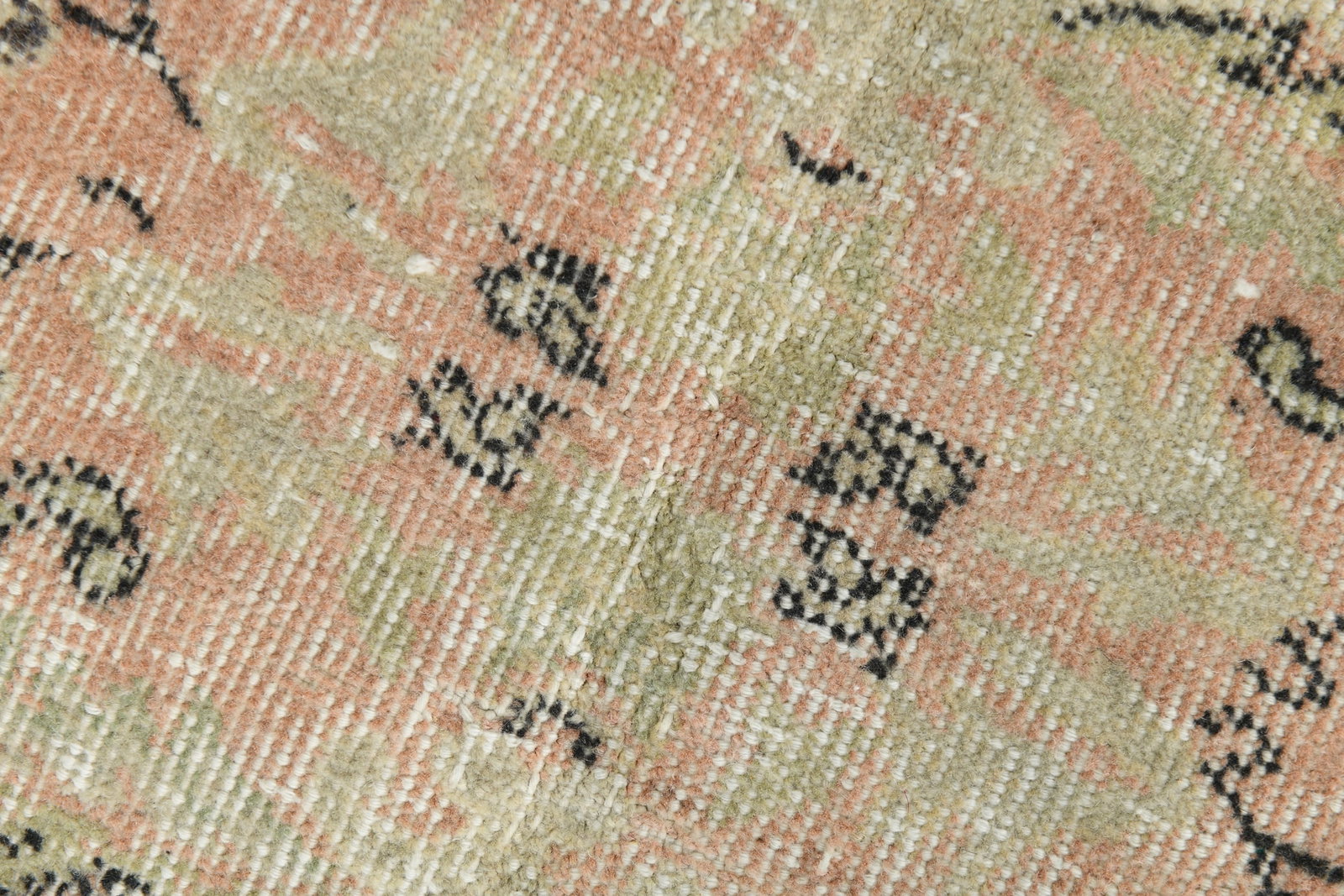 6'0'' x 8'11'' Handmade Vintage Wool Rug - 17808 - 6