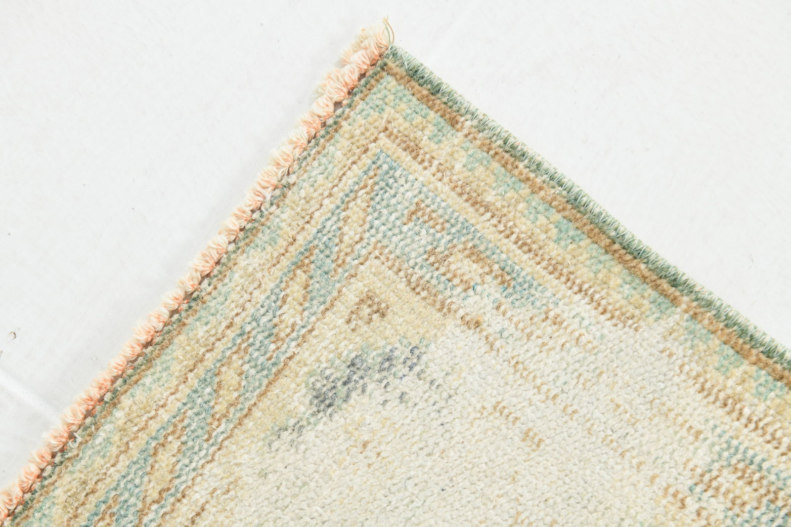 6'0'' x 9'5'' Handmade Vintage Wool Rug - 17898 - 9