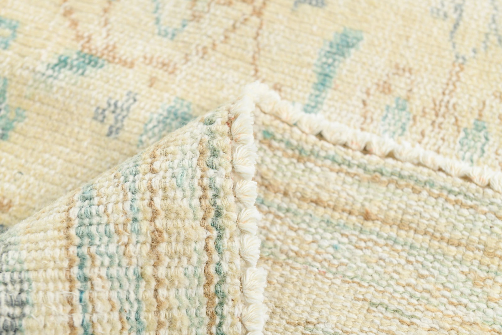 6'0'' x 9'5'' Handmade Vintage Wool Rug - 17898 - 13