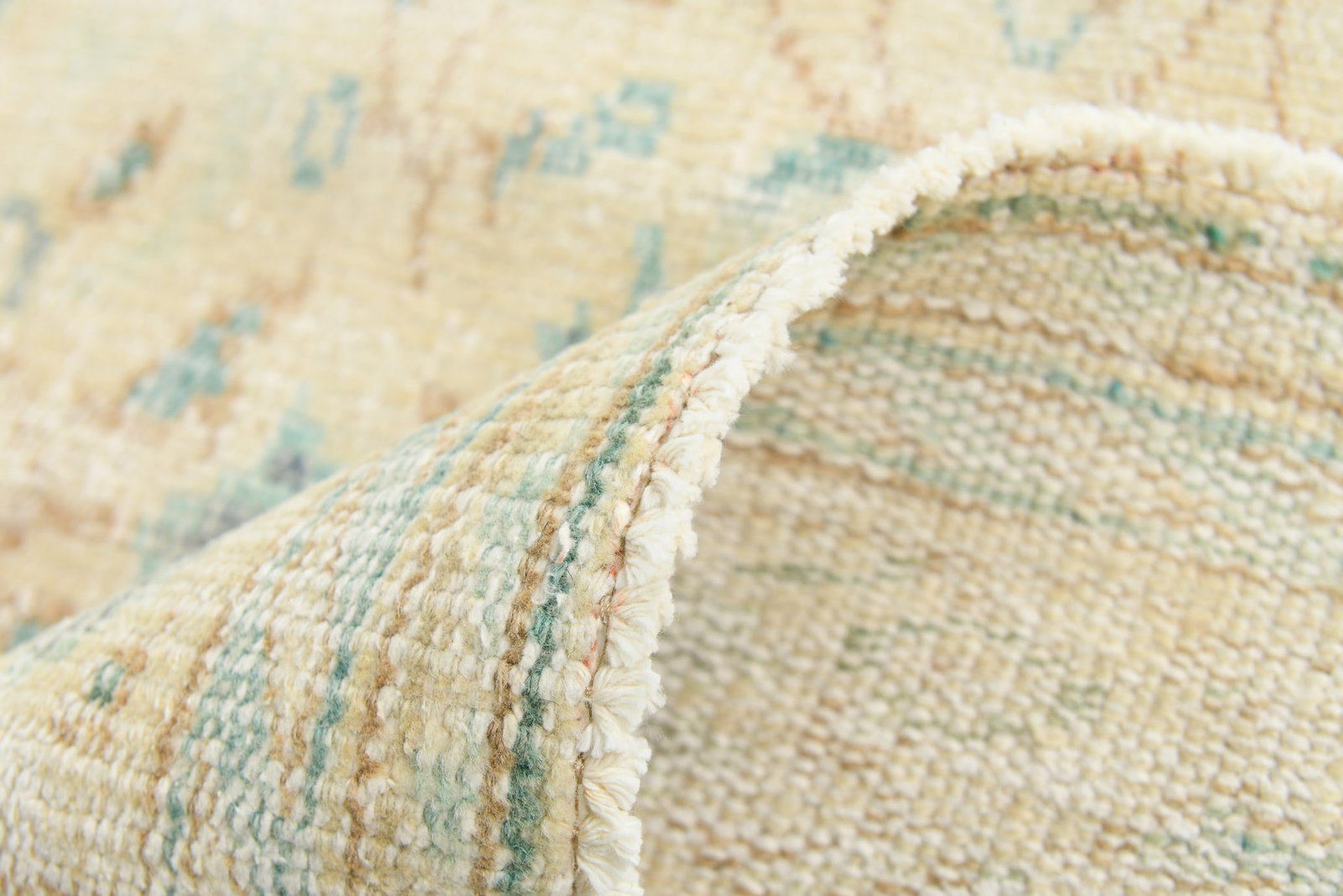 6'0'' x 9'5'' Handmade Vintage Wool Rug - 17898 - 14
