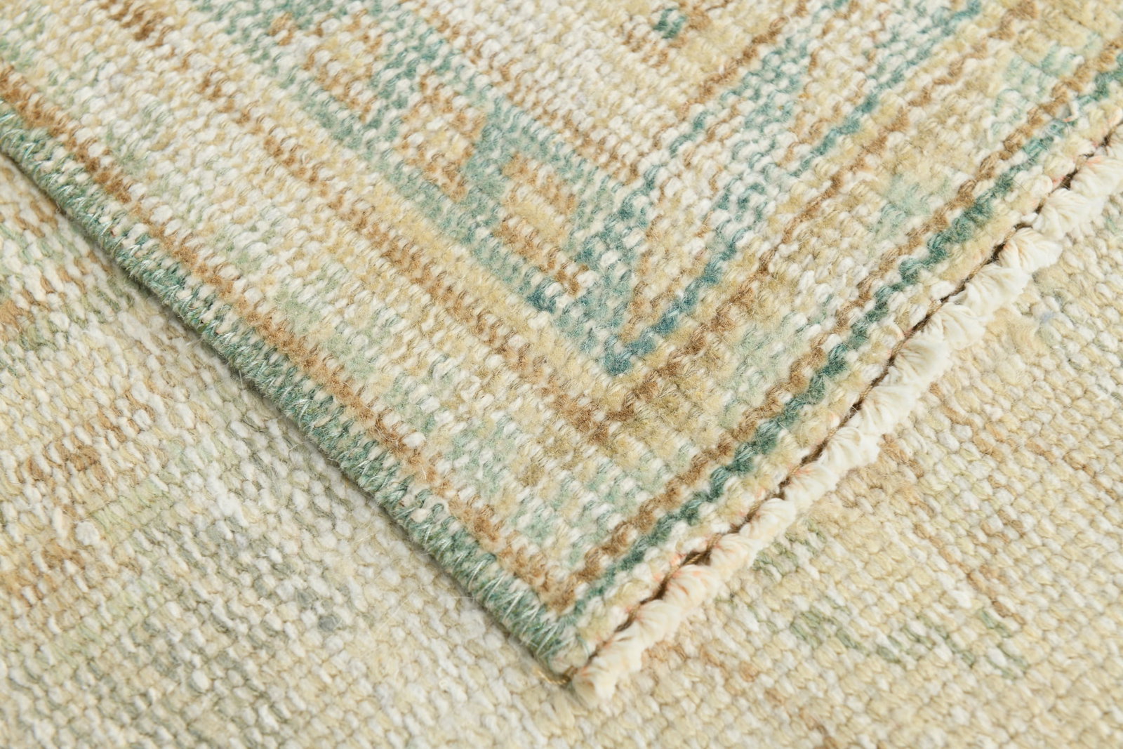 6'0'' x 9'5'' Handmade Vintage Wool Rug - 17898 - 15