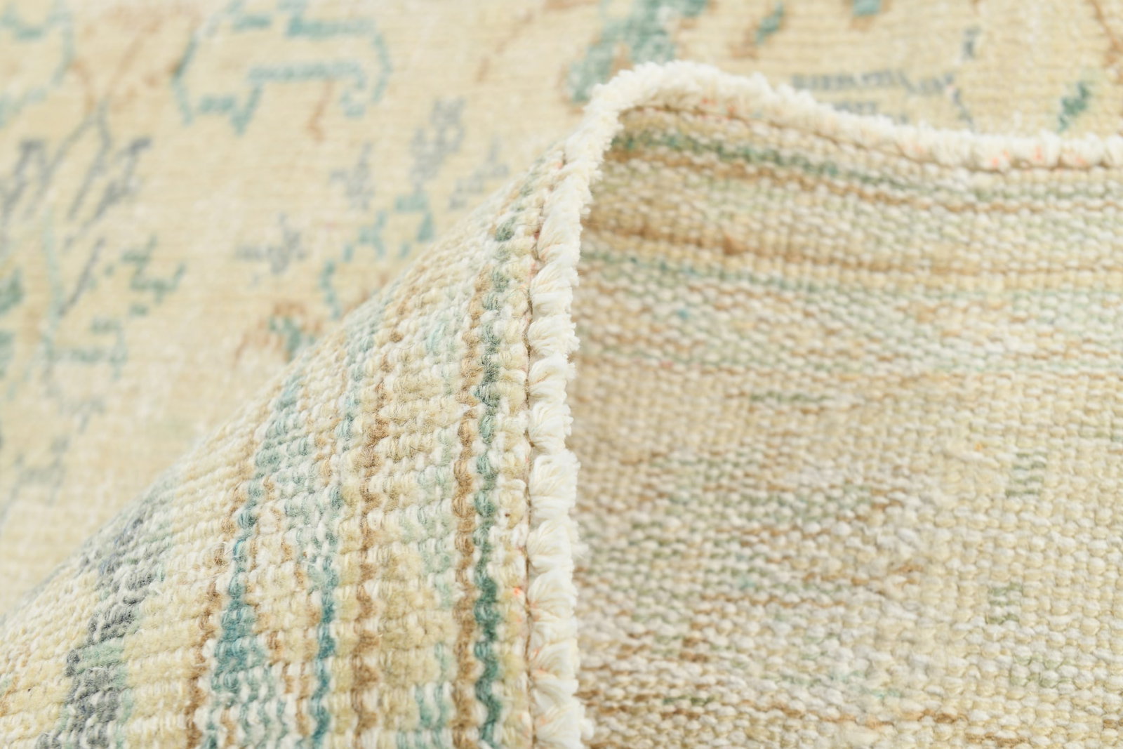 6'0'' x 9'5'' Handmade Vintage Wool Rug - 17898 - 17