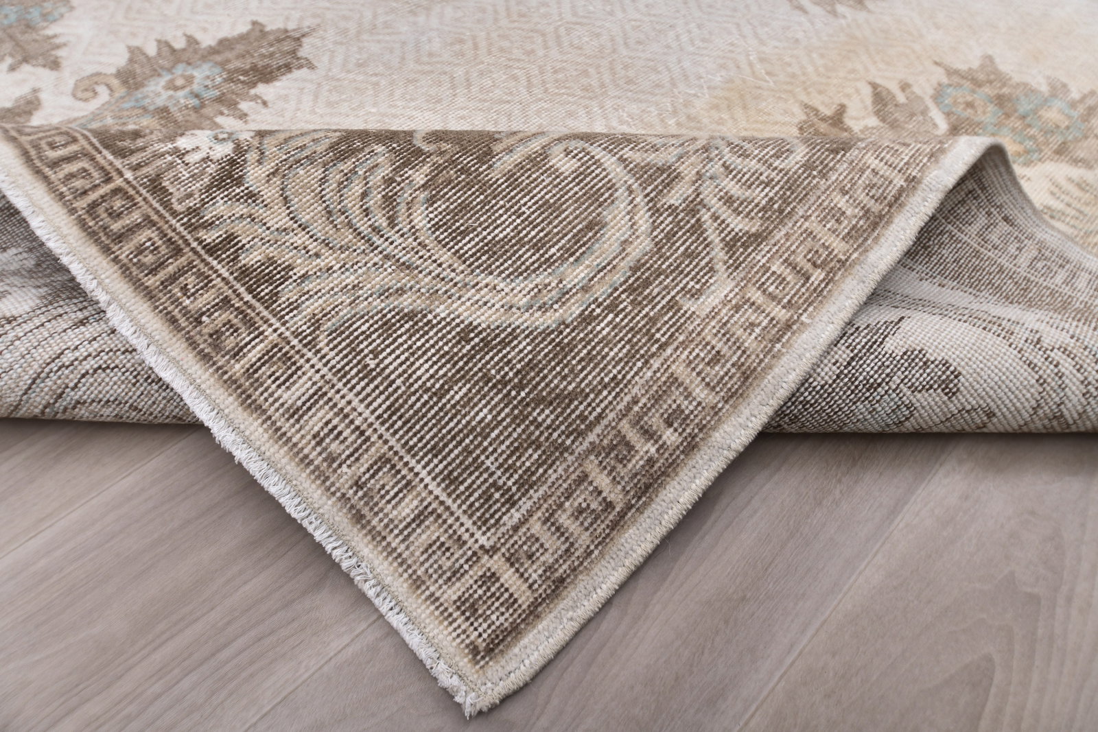 7'3'' x 11'7'' Vintage Wool Runner Rug - 240919 - 11