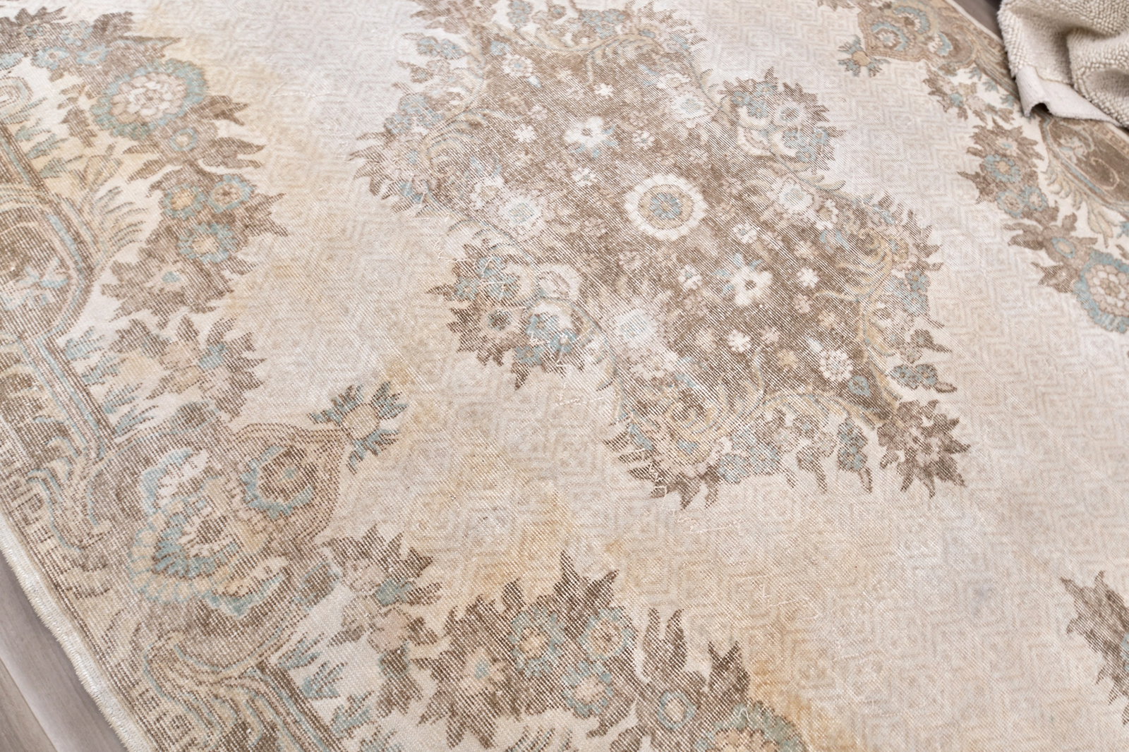 7'3'' x 11'7'' Vintage Wool Runner Rug - 240919 - 3