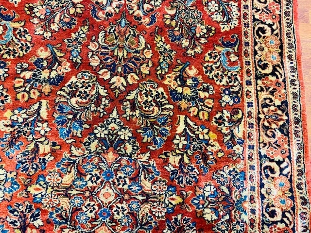 Antique Persdian sarouk rug-4355 - 2
