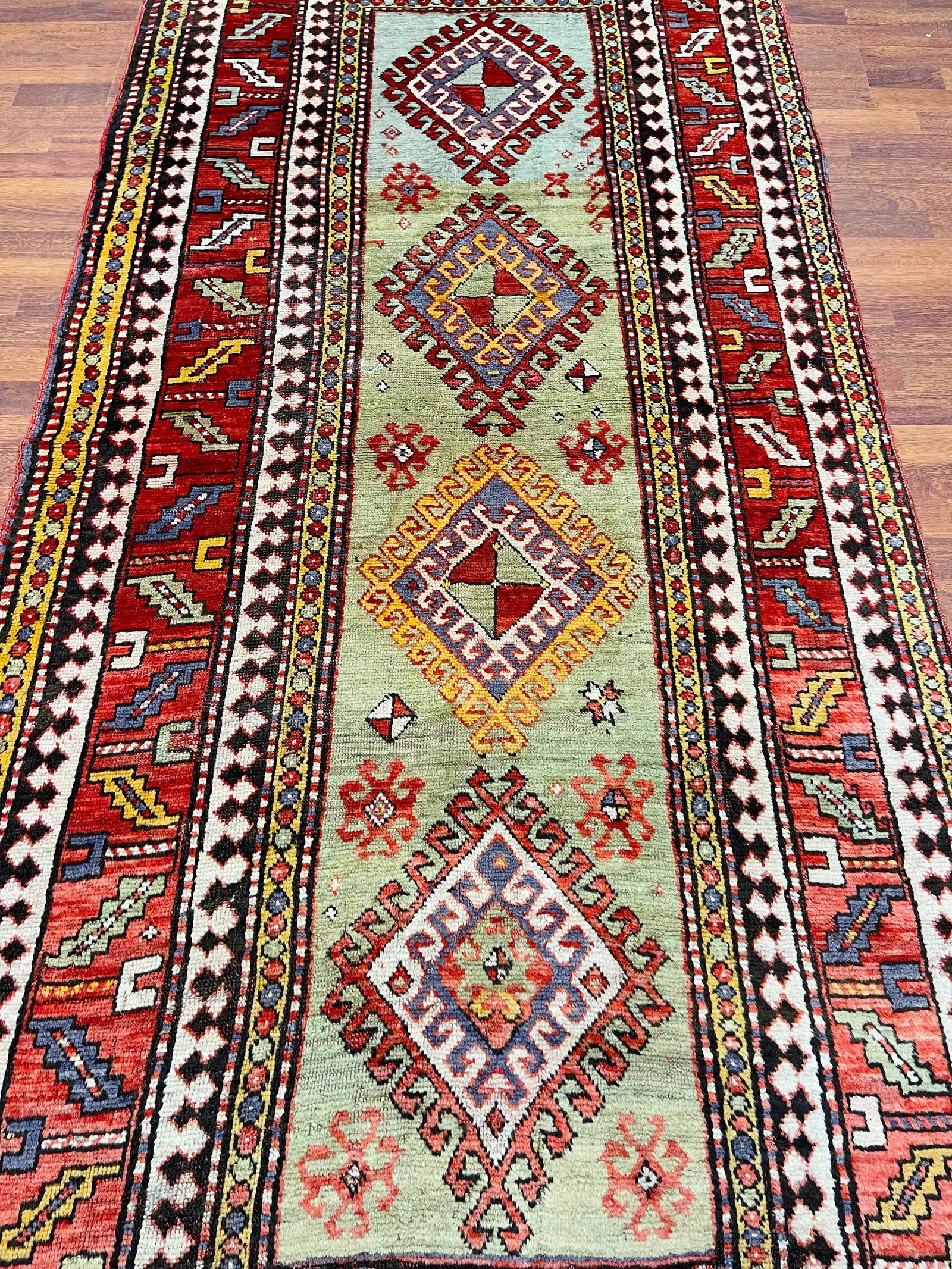 Antique Kazak Caucasian Rug-4935 - 2