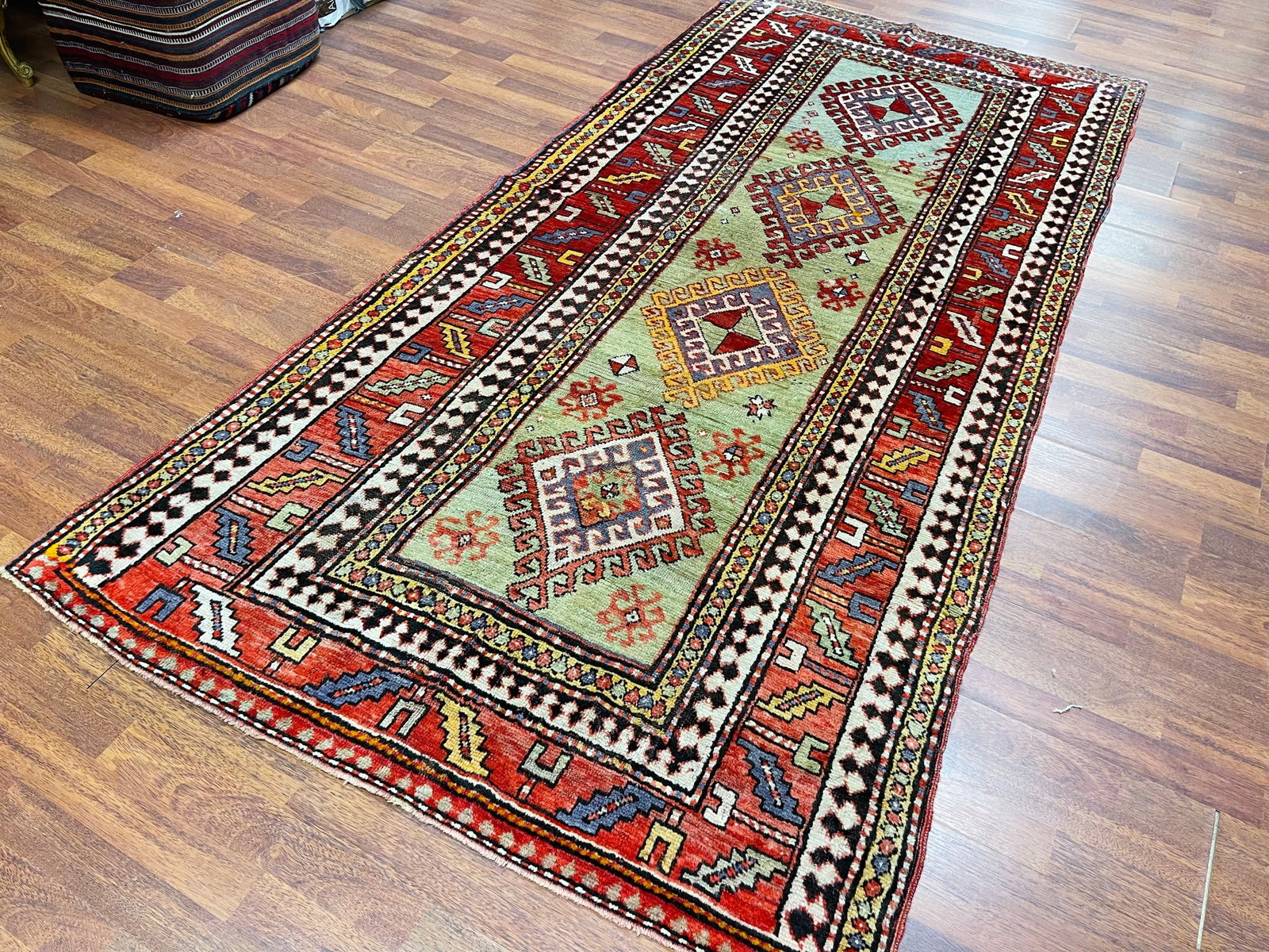 Antique Kazak Caucasian Rug-4935 - 6