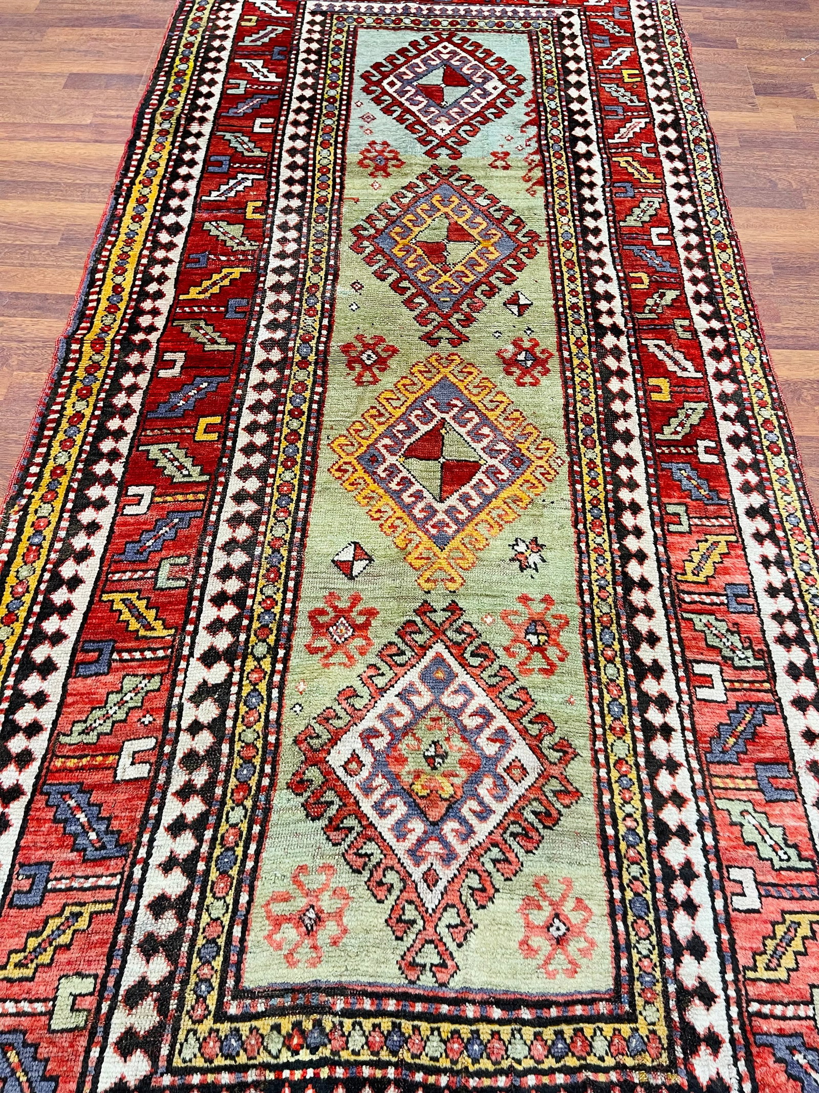 Antique Kazak Caucasian Rug-4935 - 7