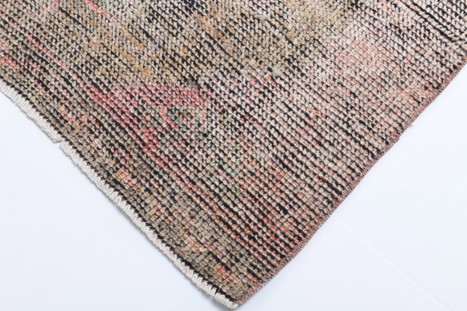 2'11'' x 10'11'' Handmade Vintage Wool Rug - 17548 - 7