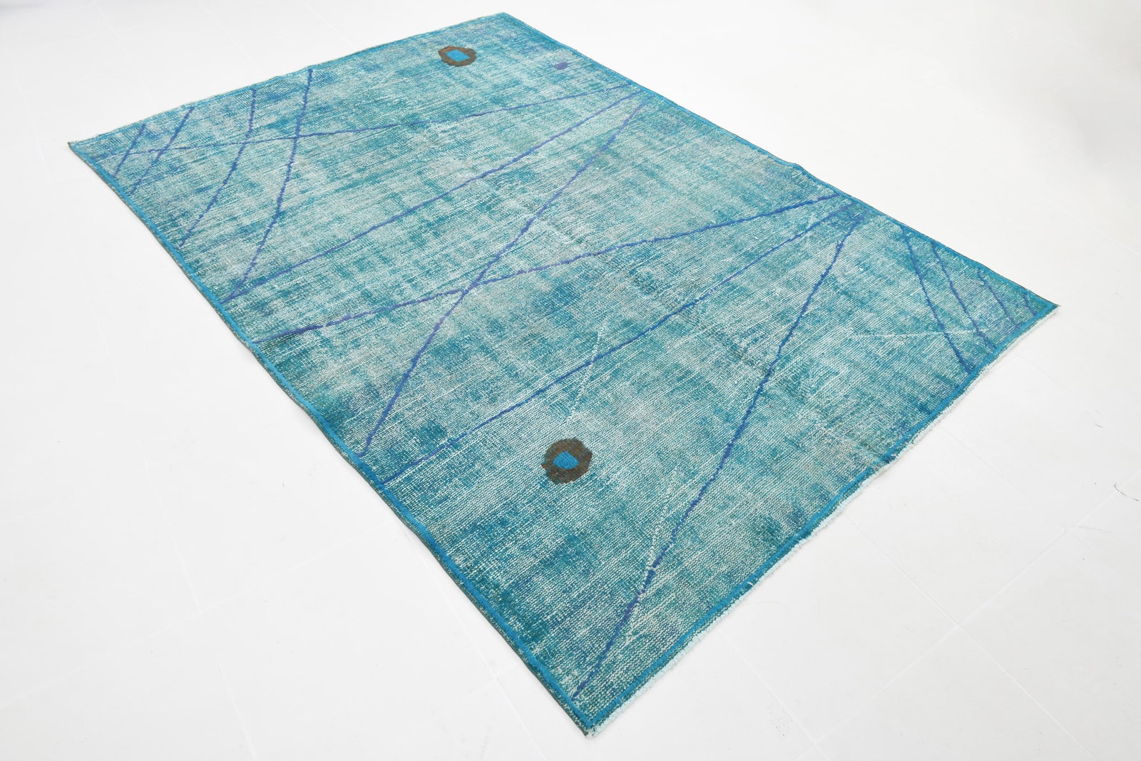 5'11'' x 8'3'' Handmade Vintage Wool Rug - 23317 - 16