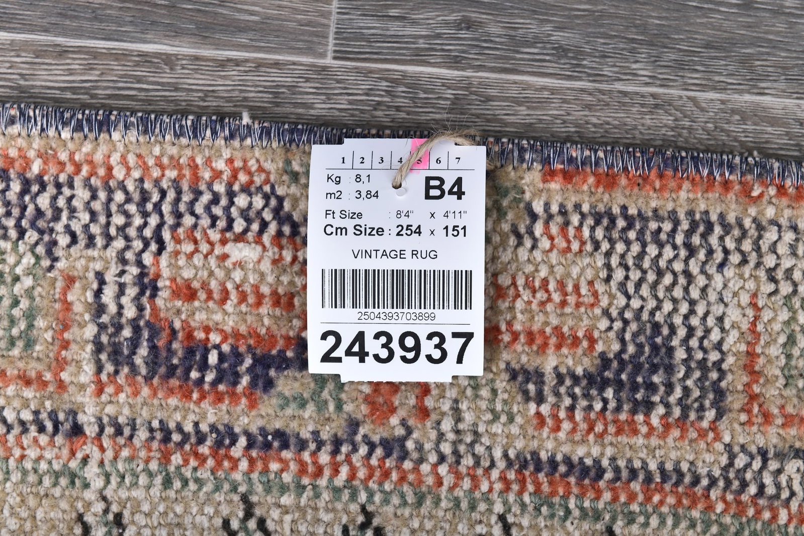 4'11'' x 8'3'' Turkish Vintage Runner Rug - 243937 - 13