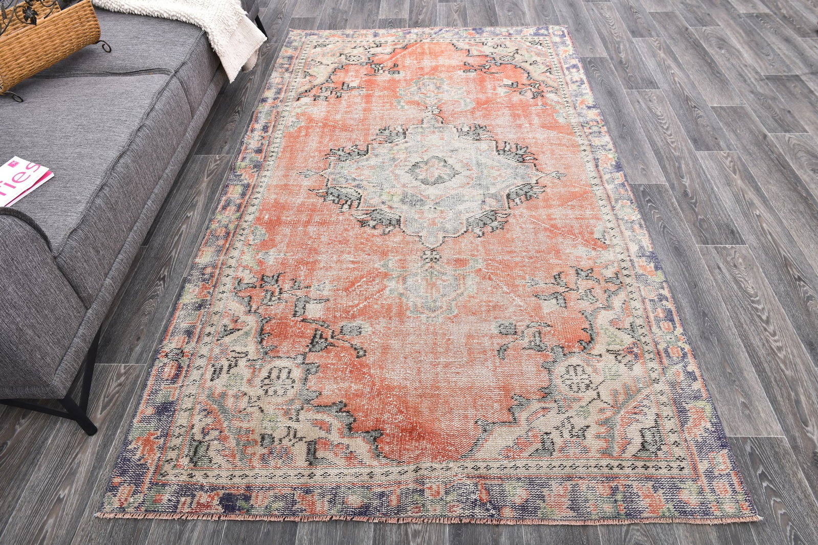 4'11'' x 8'3'' Turkish Vintage Runner Rug - 243937 - 2