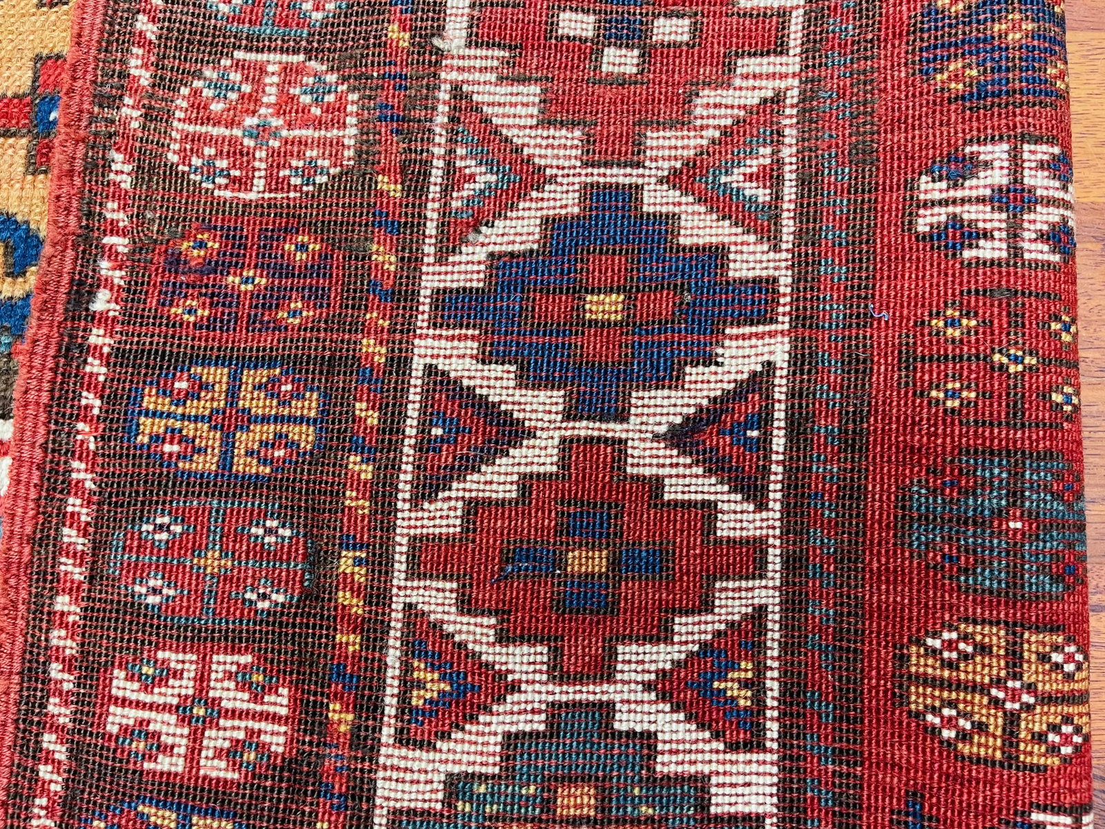 Antique Kazak Caucasian Rug-4883 - 9
