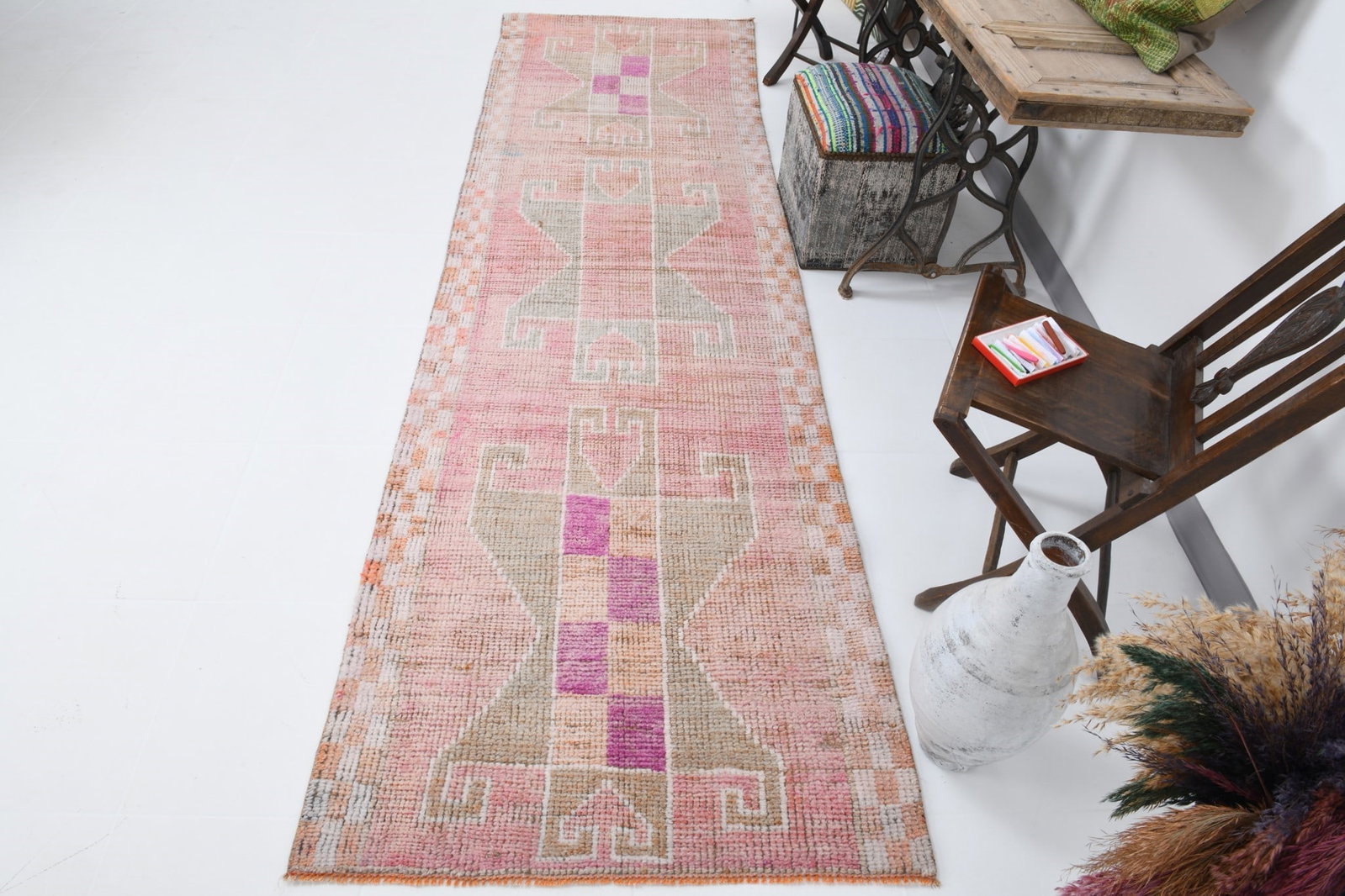 3'1'' x 10'10'' Turkish Vintage Runner Rug - 18097 - 3