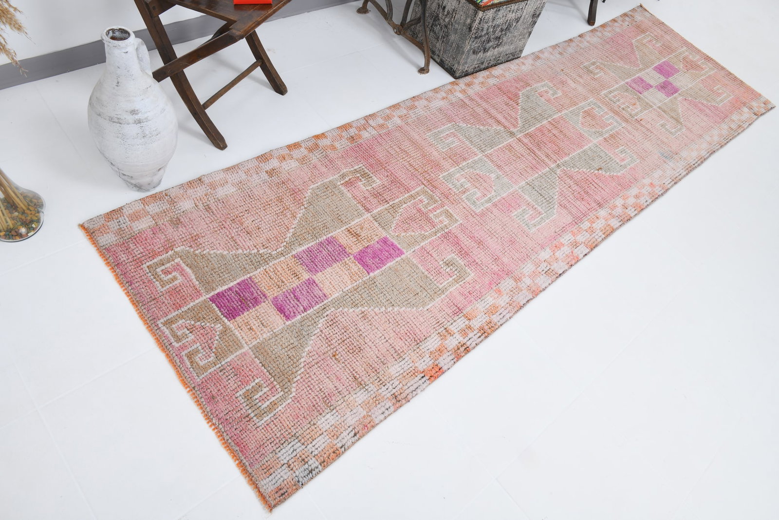 3'1'' x 10'10'' Turkish Vintage Runner Rug - 18097 - 5