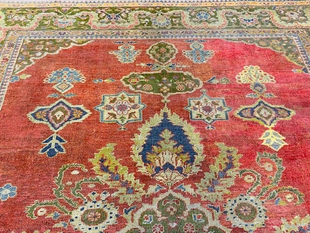 Antique Persian Sultanabd Mahal Rug-2661 - 3