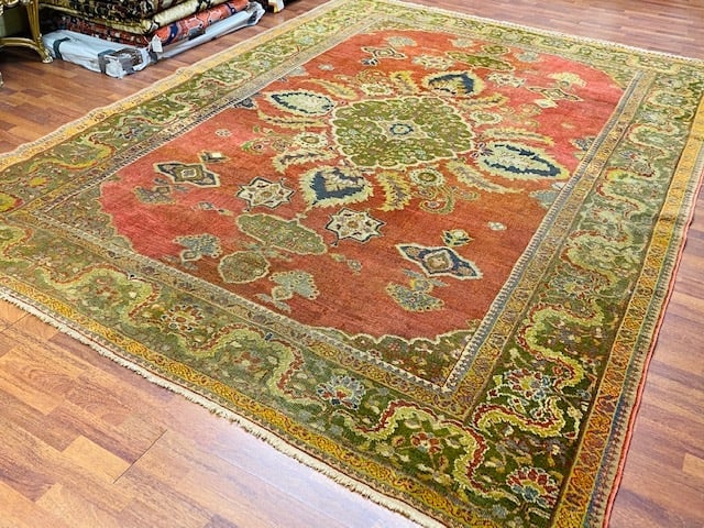 Antique Persian Sultanabd Mahal Rug-2661 - 5