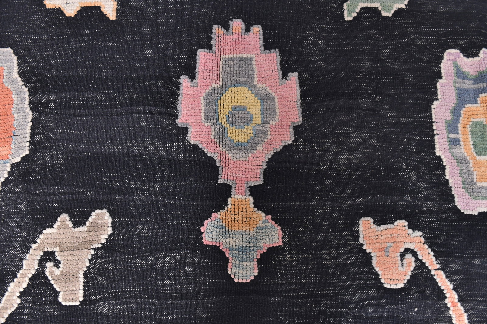 10'9'' x 13'11'' Handmade Vintage Wool Rug - 21675 - 3