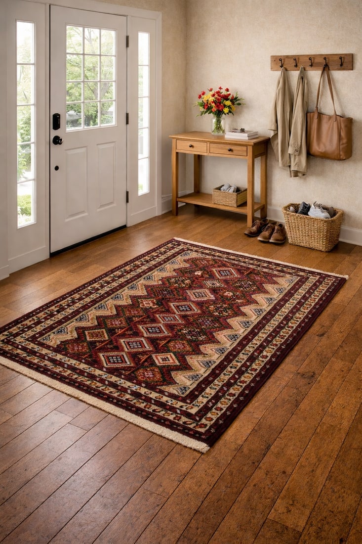 Vintage Beige Tribal 3'5X7 Balouch Persian Rug - 2