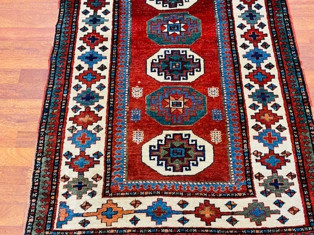 Antique Azabijan Caucasian Runner-3927 - 2