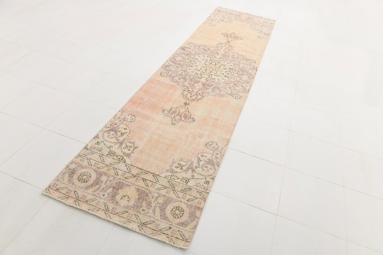 2'9'' x 11'8'' Handmade Vintage Wool Rug - 17433 - 19