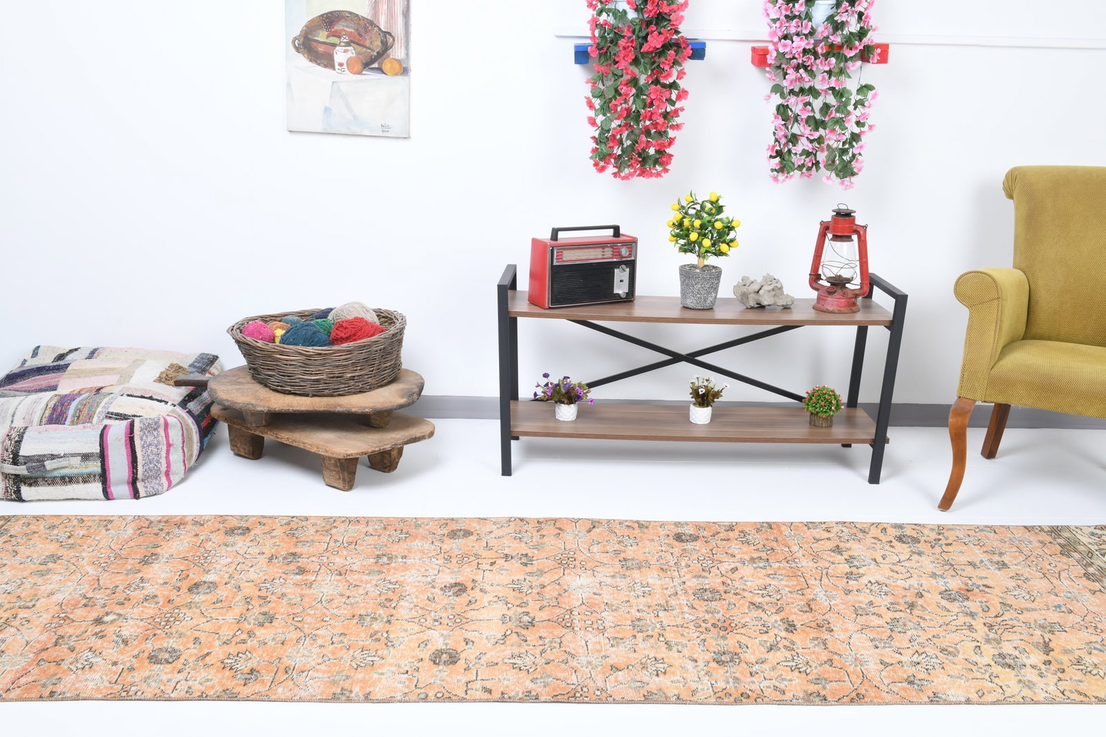 2'9'' x 11'1'' Handmade Vintage Wool Rug - 17880 - 2