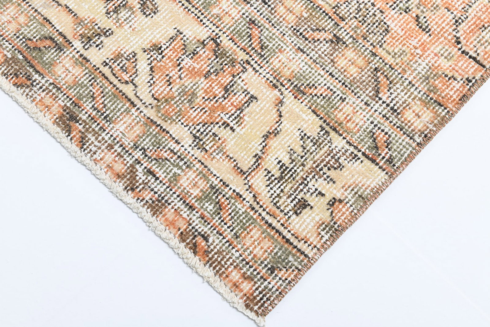 2'9'' x 11'1'' Handmade Vintage Wool Rug - 17880 - 7